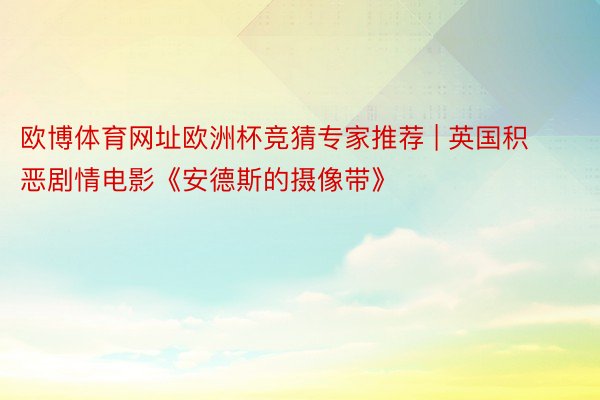 欧博体育网址欧洲杯竞猜专家推荐 | 英国积恶剧情电影《安德斯的摄像带》